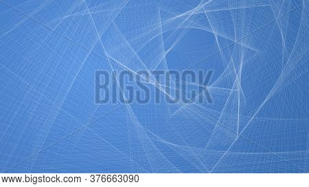 Abstract Geometric Gradient Background With Interwoven Lines And Triangles. Design Layout For Video 