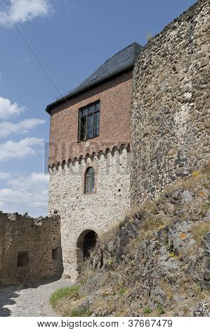 Del av gamla slott