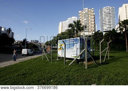 Salvador, Bahia / Brazil - October 29, 2013: Air Monitoring Station Is Seen In The City Of Salvador.