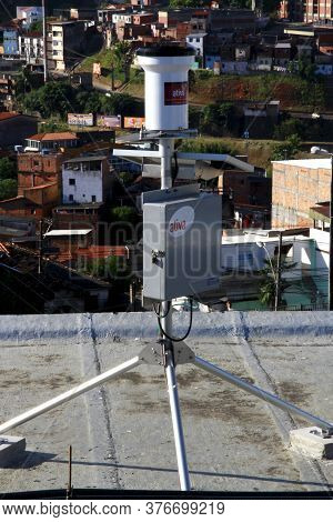Salvador, Bahia / Brazil - October 29, 2013: Pluviometer, Device Used To Monitor The Amount Of Rain 