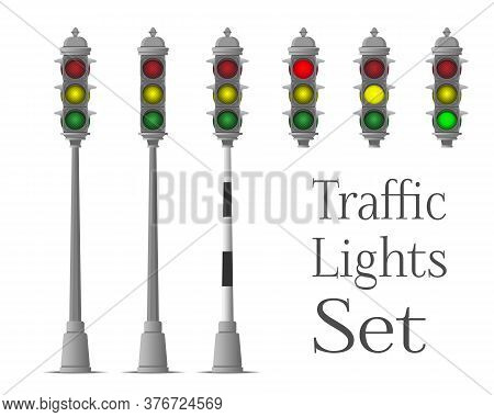 Traffic Light Set Vector & Photo (Free Trial) | Bigstock