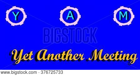 Daily Use Word Short Form Displayed With Colorful 3d Text Vector Abstract.