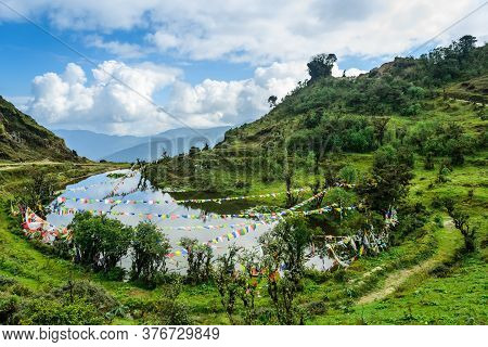 A Landscape Of A Famous Indian Himalayan Lake In Nepal Border