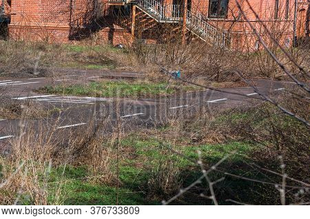 Old Traffic Training Place Or Traffic Garden In Roßlau In Germany