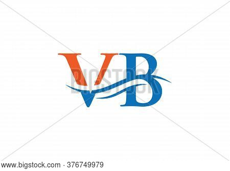 Water Wave Vb Logo Vector. Vb Letter Modern Business Logo. Abstract Letter Vb Logo Design.