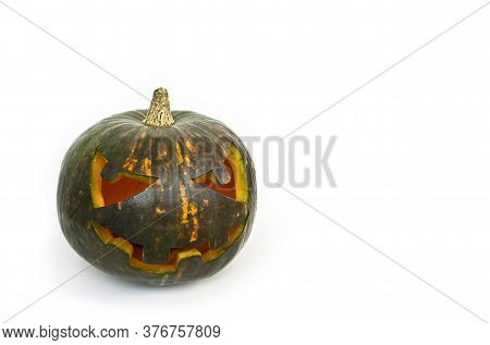 Halloween Pumpkin Jack On A White Background