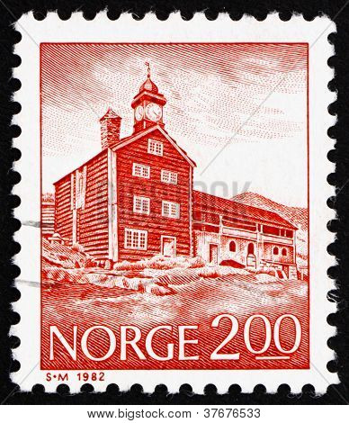 Postage stamp Noorwegen 1982 Tofte Estate, Dovre, 16 van de 17e eeuw