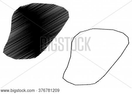 Dera Ghazi Khan City (islamic Republic Of Pakistan, Punjab Province) Map Vector Illustration, Scribb