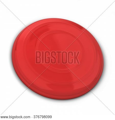 Blank Frisbee Mockup. 3d Illustration Isolated On White Background