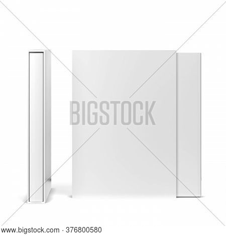 Book In A Slipcase Cover Mockup. 3d Illustration Isolated On White Background