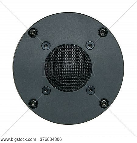 A Black Tweeter Speaker Cone, Single Object