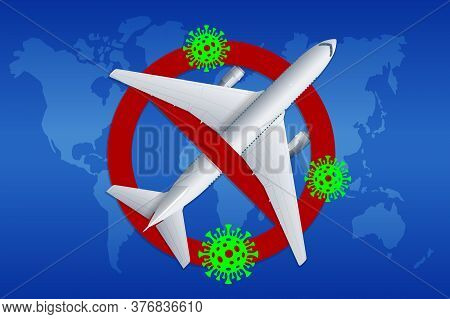 Coronavirus Pandemic Danger, Covid-19. Coronavirus And Travel Risk Of Virus Or Bacteria Infection In