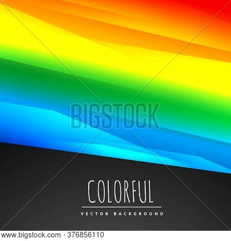 Abstract Rainbow Background Illustration Vector Design Illustration Template