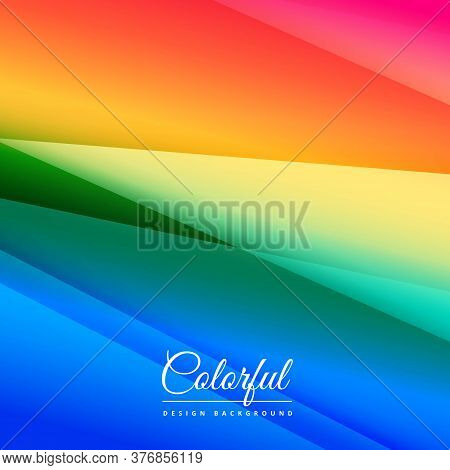 Abstract Rainbow Background Illustration Vector Design Illustration Template