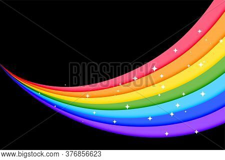 Lovely Rainbow Colorful Lines Background Vector Design Illustration