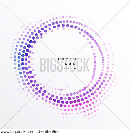 Colorful Radial Halftone Background Vector Design Illustration