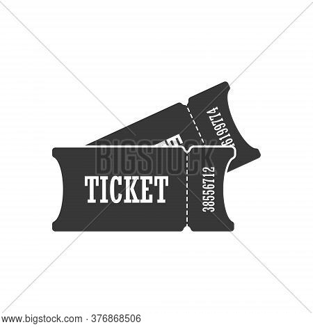 Ticket. Simple Vector Icon Isolated On A White Background For Websites And Apps