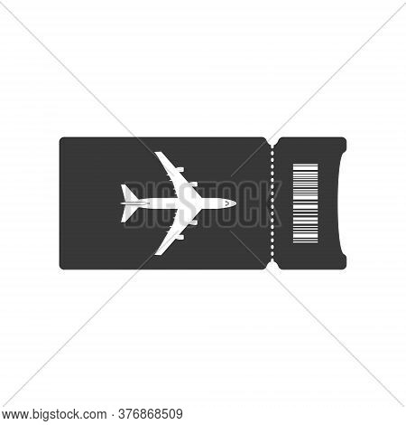 Plane Ticket. Simple Vector Icon Isolated On A White Background For Websites And Apps