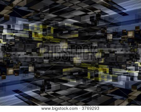 Fantasy fremde unbekannte Computer generiert futuristische Konstruktionen