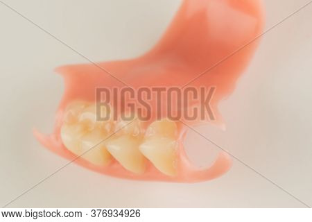 Large Image Of A Modern Denture Nylone On A White Background