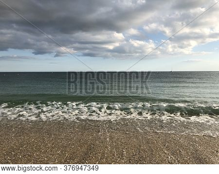 The Beautiful Beach Of Arzon In France