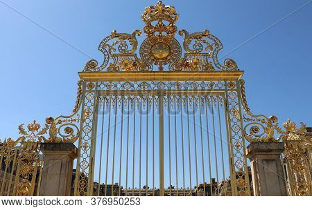 The Gates Of The Cour D'honneur Of The Palace Of Versailles