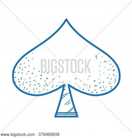 The Symbol Of The Peak Suit Is A Sketch Of The Logo. Element For Infographics In The Hand Drawing St