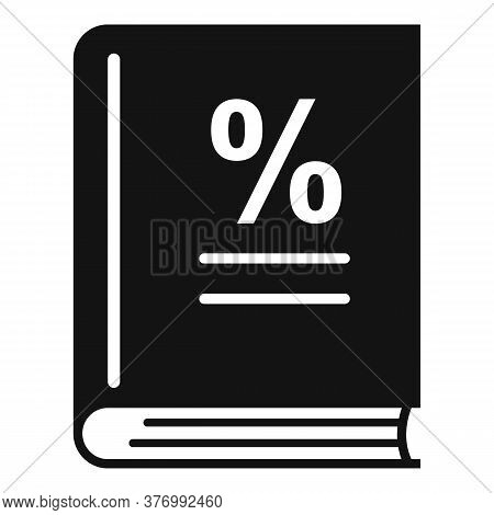 Percent Tax Book Icon. Simple Illustration Of Percent Tax Book Vector Icon For Web Design Isolated O