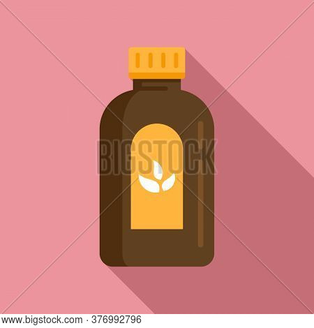 Cough Syrup Dosage Icon. Flat Illustration Of Cough Syrup Dosage Vector Icon For Web Design