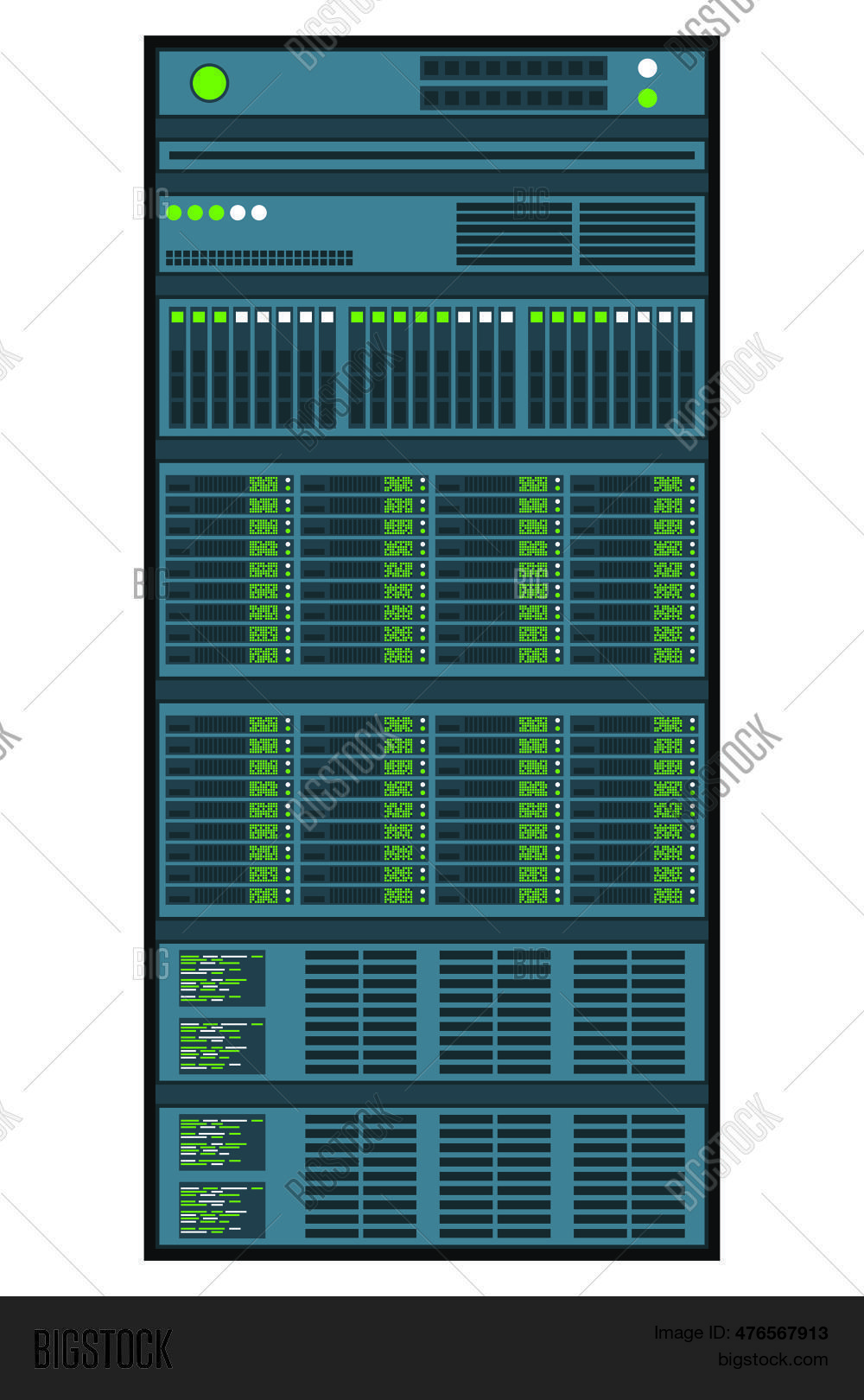 Server Rack. Server Vector & Photo (Free Trial) | Bigstock