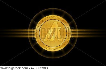 Algorand-algo Virtual Currency Images. 3d Illustration. Algo Coin Logo
