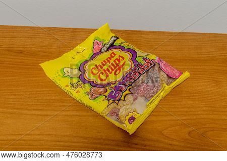 Pruszcz Gdanski, Poland - March 12, 2023: Chupa Chups Sour Jelly Beans.