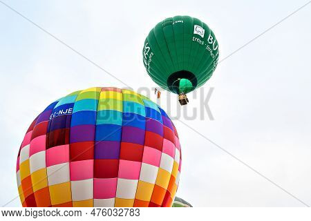 Igualada, Barcelona, July 07 De 2022. 26th European Balloons Festival. Concentration Of Hot Air Ball