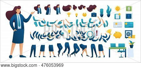 Constructor For Creating A Businesswoman N1. Create Your Own Businessman Character With A Set Of Han