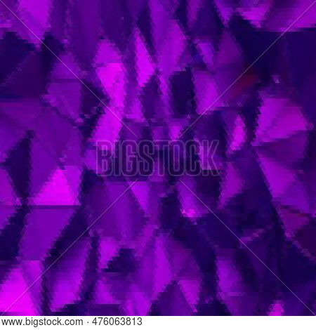 Colorful Purple Vivid Polygonal Triangular Background Pattern