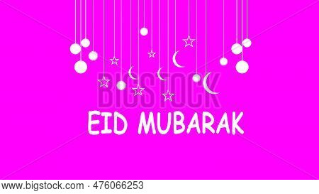 Colorful Eid Mobarak Concept With Background .vector Illustration.eps