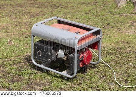 Portable Gasoline Generator.the Use Of An Autonomous Energy Source. An Additional Source Of Energy.