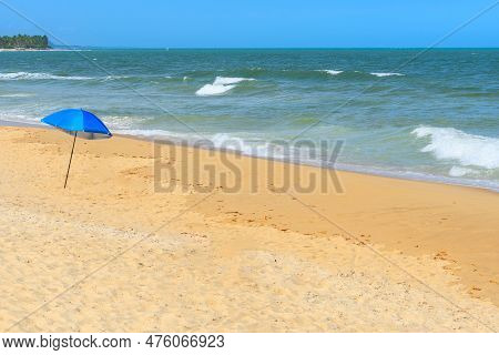Beautiful Landscape Of A Brazilian Northeast Beach, Trancoso - Nativos Beach, Porto Seguro - Bahia S