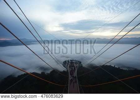 Betong Thailand Sea Of Mist  Aiyerweng Yala Southern Thailand, At Aiyerweng Skywalk, Betong, Bang La