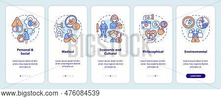Childfree Decision Reasons Onboarding Mobile App Screen. Walkthrough 5 Steps Editable Graphic Instru
