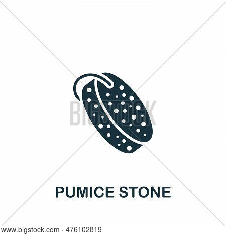Pumice Stone Icon. Monochrome Simple Sign From Beauty And Personal Care Collection. Pumice Stone Ico