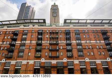 London - April 21, 2023: Visit The Historic Oxo Tower Wharf For A Taste Of London's Best Food, Art, 