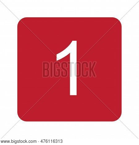 Keycap Digit One Icon Vector Image. Suitable For Mobile Application Web Application And Print Media.