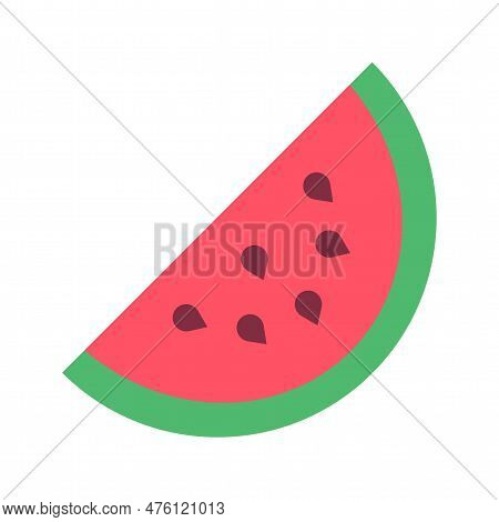Watermelon Slice Icon Vector Image. Suitable For Mobile Application Web Application And Print Media.