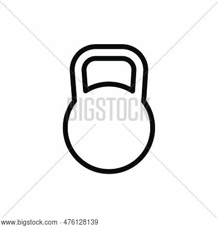 Kettlebell Icon,vector Illustration. Vector Kettlebell Icon Illustration Isolated On White Backgroun