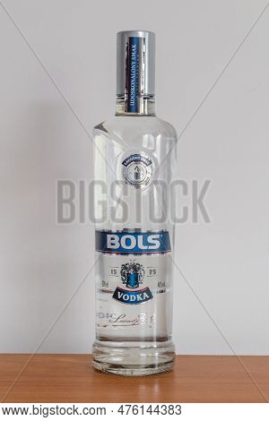Pruszcz Gdanski, Poland - April 24, 2023: Bottle Of Bols Vodka.