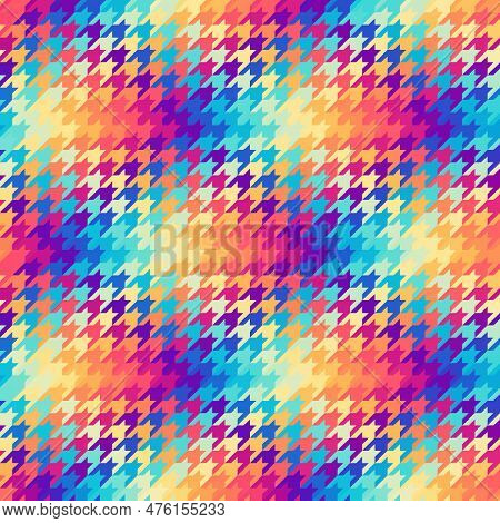 Diagonal Plaid Pattern. Moire Overlapping Effect. Vector Seamless Image.