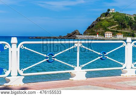 Ribadesella, May 5, 2023. View Of The Tourist Town Of Ribadesella, In Asturias, Spain