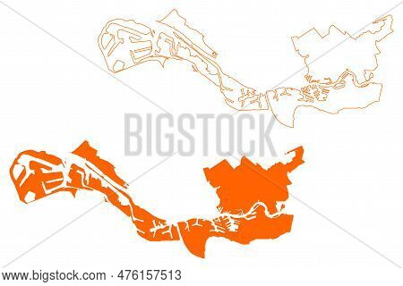 Rotterdam City And Municipality (kingdom Of The Netherlands, Holland, South Holland Or Zuid-holland 