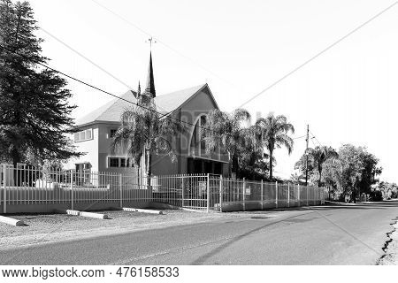 Kanoneiland, South Africa - Feb 25, 2023:the Dutch Reformed Church In Kanoneiland, A Village On An I